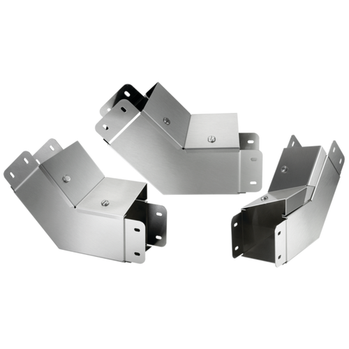 nVent Hoffman CTS66EIC45SS 45-Degree Elbow Inside Cover Slope CleanTray, 6.00x6.00, Brushed, SS304