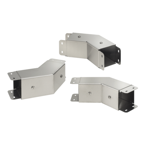 nVent Hoffman CTS66PEFC45SS 45-Deg Elbow Perf Top Cover Slope Inward CleanTray, 6.00x6.00, Brushed, SS304