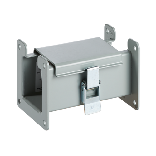 nVent Hoffman F44L06 Straight Section Lay-in Hinged Cover Type 12, 4.00x4.00x6.00, Gray, Steel