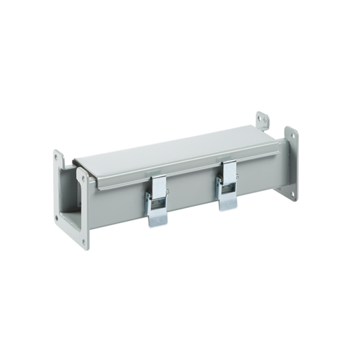 nVent Hoffman F44L12 Straight Section Lay-in Hinged Cover Type 12, 4.00x4.00x12.00, Gray, Steel