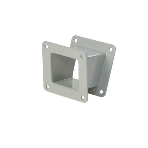 nVent Hoffman F44WE225 Elbow 22.50-Degree Feed-Through, 4.00x4.00, Gray, Steel
