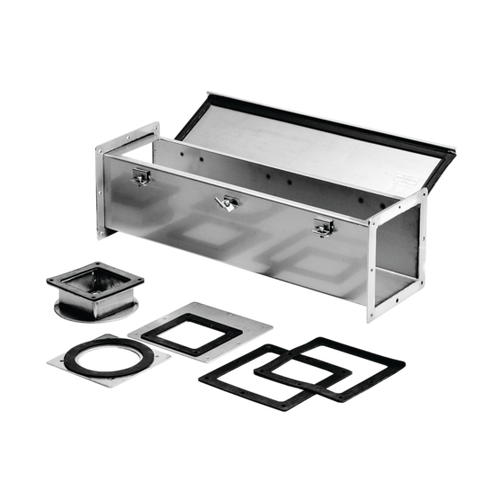 nVent Hoffman F66W12SS Straight Section Feed-Through Type 4X, 6.00x6.00x12.00, Brushed, SS304
