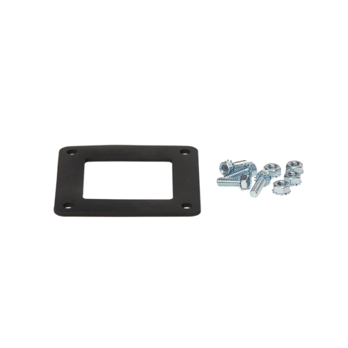 nVent Hoffman F66WG Gasket and Screws Feed-Through, fits 6.00x6.00, Black, Neoprene