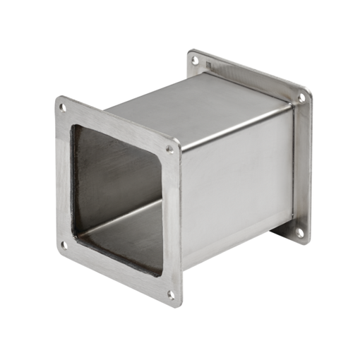nVent Hoffman F66WN6SS Nipple Feed-Through Wireway, 6.00x6.00x6.00, Brushed, Stainless Steel 304
