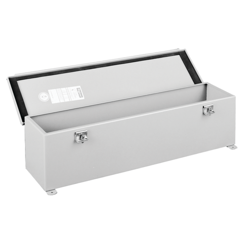 nVent Hoffman F88T36HC Hinged Cover Wiring Trough NEMA Type 12, 8.00x8.00x36.00, Gray, Steel
