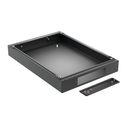 nVent Hoffman P2B1104 ProLine G2 Fully Sealed Plinth (100mm Solid Base), fits 1000x400mm, Black, Steel