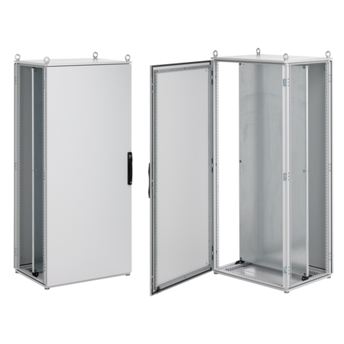 nVent Hoffman PPOD22128 ProLine Industrial Packages Type 12 2-Dr, 2200x1200x800, Lt Gray, Steel