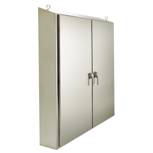 nVent Hoffman WS626318SS WaterShed Freestand 3-Pt Latch Type 4X, 62x63x18, Brushed, SS304