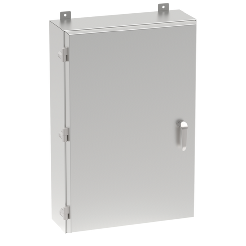 nVent Hoffman XD242410E3PTSS4 Extreme Environments Enclosure, 24x24x10, Unpainted, Stainless Steel 304