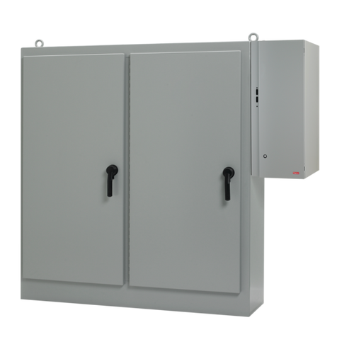 nVent Hoffman A72XD3EW18FTCLPG Sequestr External Disconnect Pkg Gry In Type 12, 72.12x118.75x18.12, Gray, Steel