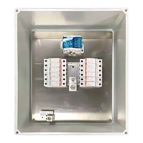 nVent Hoffman RF-8 RF Solar Combiner Box, 17.32x15.32x6.65, Light Gray, Fiberglass