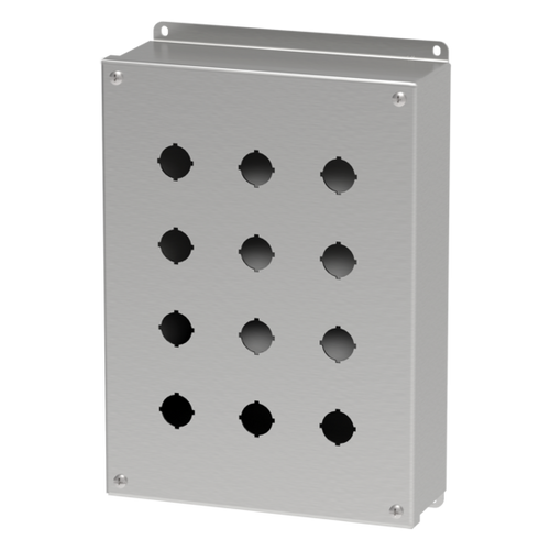 nVent Hoffman E12PBGSS Pushbutton Screw Cover Type 4X, 12PBx22.5mm, SS304