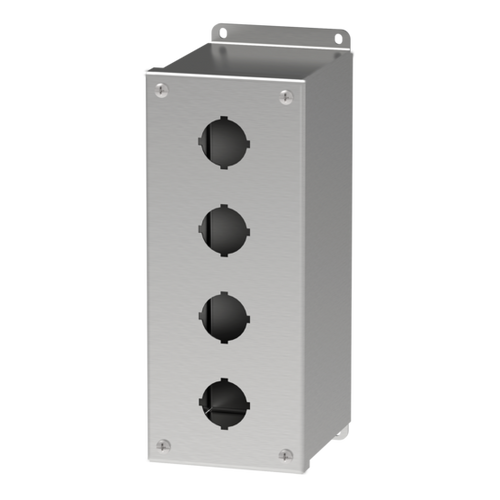 nVent Hoffman E4PBXSS Extra-Deep Pushbutton Screw Cover Type 4X, 4PBx30.5mm, SS304