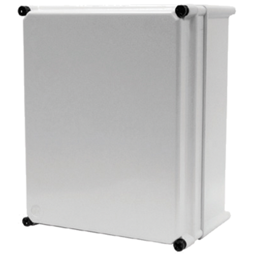 nVent Hoffman A41-1212E1HPL2 APO Flat Opaque Screw Cover with Extension Type 4X, 11.89x11.89x7.81, Lt Gray, Fiberglass, E1HPL