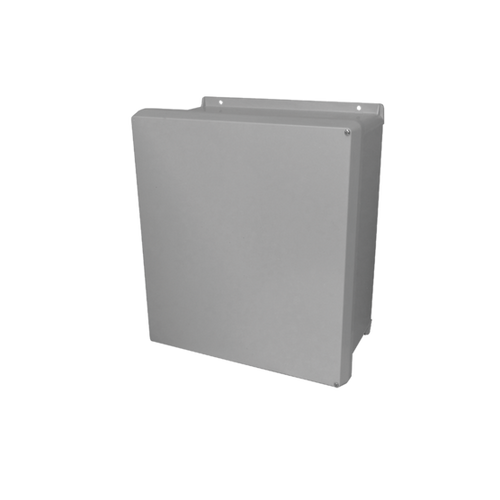 nVent Hoffman VJ1210HW VJ Flat Opaque Cover Type 4X, 13.32x11.32x5.6, Lt Gray, FRP, HW