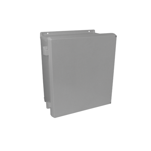 nVent Hoffman VJ606NHW VJ Flat Opaque Cover Type 4X, 7.32x7.32x4.9, Lt Gray, FRP, NHW