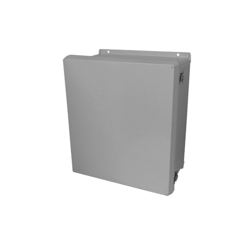 nVent Hoffman VJ606NHWLL1 VJ Flat Opaque Cover Type 4X, 7.32x7.32x4.9, Lt Gray, FRP, NHWLL