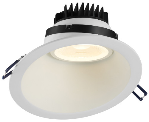 LRG6-50K-6RSL-WH - 6" 30¡ Sloped Round Regressed Gimbal 15W LED 5000K White 38¡ 1400 lm Type IC Air-Tight Wet CRI 90+ - Lotus LED Lights