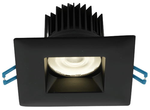 LD3S-3018K-BK - 3" Square Regressed LED 15W Dim to Warm 30-18K Black 38¡ 1300 lm Type IC Air-Tight Wet CRI 90+ - Lotus LED Lights