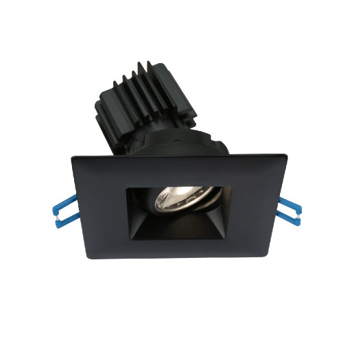 LSG3-35K-BK - 3" Square Regressed Gimbal 7.5W LED 3500K Black 38¡ 620 lm Type IC Air-Tight Wet ES CRI 90+ - Lotus LED Lights