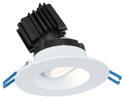 LRG3-3018K-HO-WH - 3" Round Regressed Gimbal Dim to Warm 30-18K 11W LED White 38¡ Type IC Air-Tight Wet CRI 90+ - Lotus LED Lights