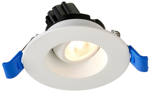 LRG2-35K-HO-WH - 2" Round Regressed Gimbal HO 5.5W LED 3500K White 36¡ 500 lm Type IC Wet Air-Tight ES CRI 90+ - Lotus LED Lights