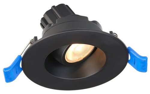 LRG2-35K-HO-BK - 2" Round Regressed Gimbal HO 5.5W LED 3500K Black 36¡ 500 lm Type IC Wet Air-Tight ES CRI 90+ - Lotus LED Lights