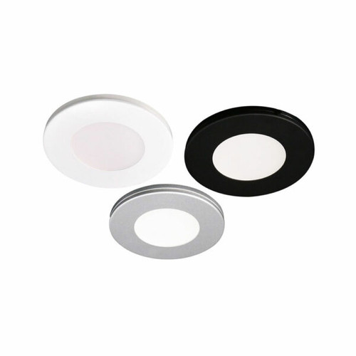 3P-AD107T-4K - 3 Pack Puck Light 3" LED 4000K 170 lm per Puck With 12V Plug-In Non Dim Driver & 6-Port Hub - Lotus LED Lights