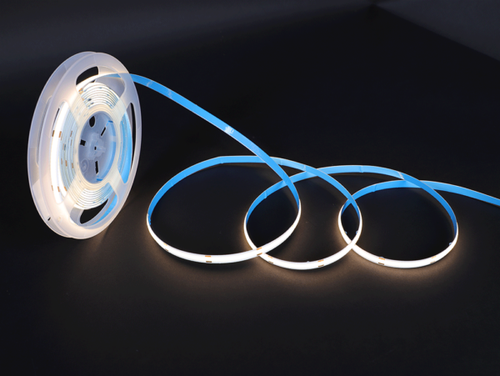 LBL-COB-384-24V-8MM-27K - COB LED Strip Indoor 24V DC 2700K 3W/ft 300 lm/ft 16.4ft IP20 8mm CRI 90+ - Lotus LED Lights