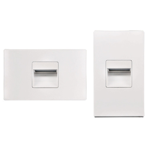 LSD09-5CCT-WH - Step Light White 120V 3W 5CCT 27-30-35-40-50K Dimmable 90 lm Horizontal or Vertical Install Wet CRI 90+ - Lotus LED Lights