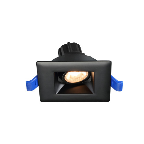 LSG2-27K-BK - 2" Square Regressed Gimbal 5W LED 2700K Black 24¡ 380 lm Type IC Air-Tight Wet ES CRI 90+ - Lotus LED Lights