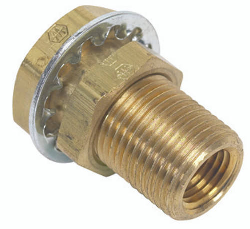 1/4 FNPT BRASS BULKHEAD FITNG (033435-10)