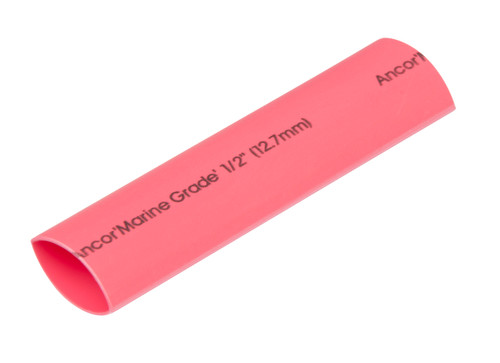 SHRNK TUBE 1/2 Diameter RED 12" Pack (305624)