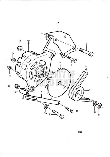V-Belt Pulley(V2) - Volvo Penta (1542448)