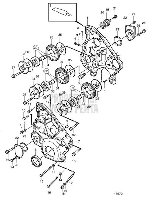 Idler Gear(V2) - Volvo Penta (1543897)