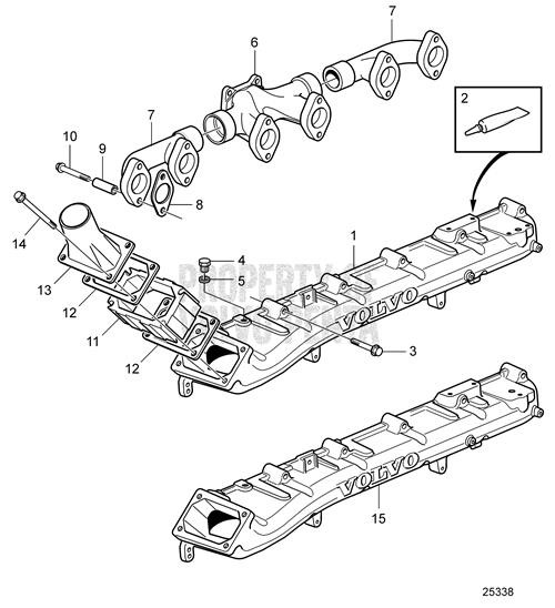 Spacer Sleeve(V2) - Volvo Penta (1546517)