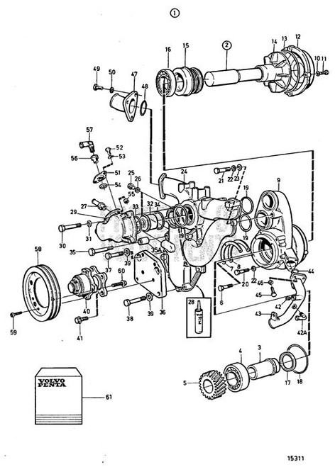 Ball Bearing(V2) - Volvo Penta (184816)