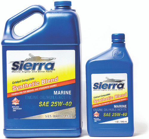 Ctlst Oil 25W40 Synthetic Blnd 5 Quart - Sierra Marine Engine Parts (18-9440CAT-4)