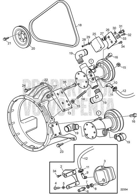 Pin(V2) - Volvo Penta (19730)