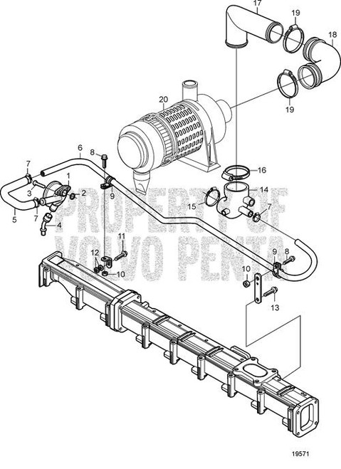 Pipe(V2) - Volvo Penta (20450727)