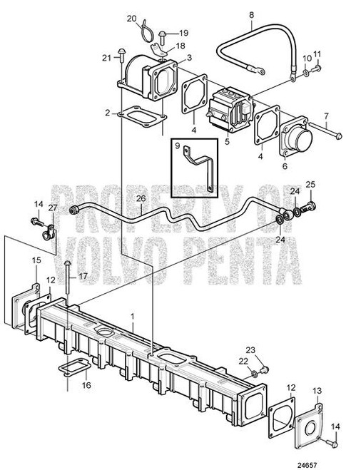 Intake Gasket(V2) - Volvo Penta (20459222)