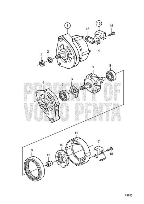 Voltage Regulator(V2) - Volvo Penta (20482687)