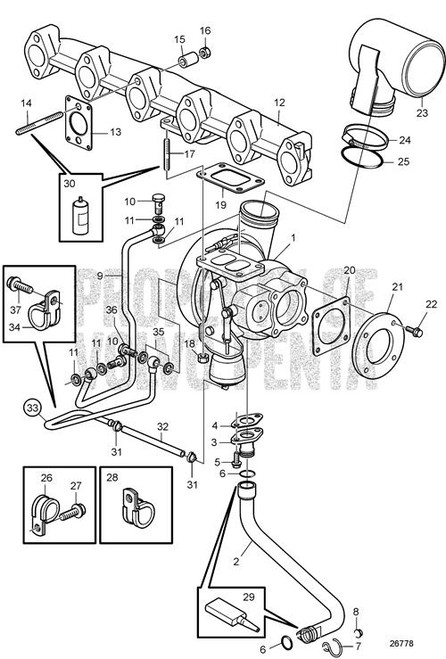 Hose Clamp(V2) - Volvo Penta (21090008)