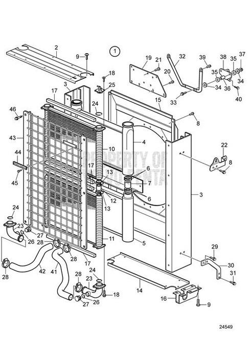 Radiator(V2) - Volvo Penta (21133904)