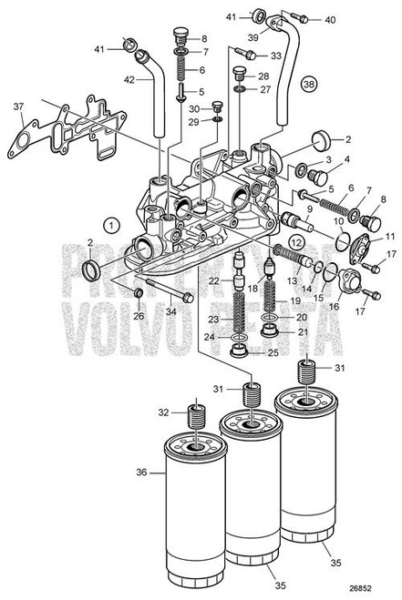 Oil Filter Housing(V2) - Volvo Penta (21181530)