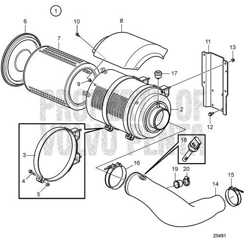 Pipe(V2) - Volvo Penta (21230354)