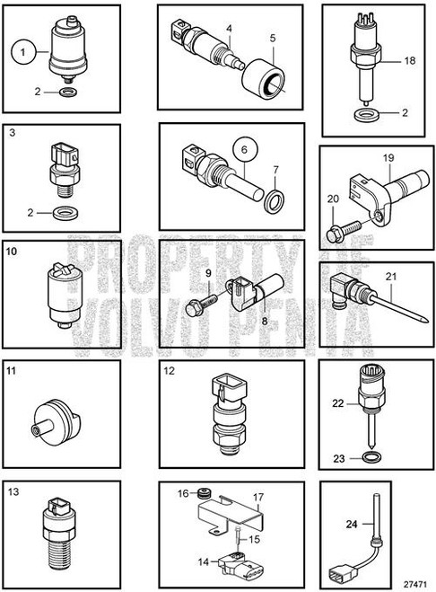 Pressure Sensor(V2) - Volvo Penta (21291011)