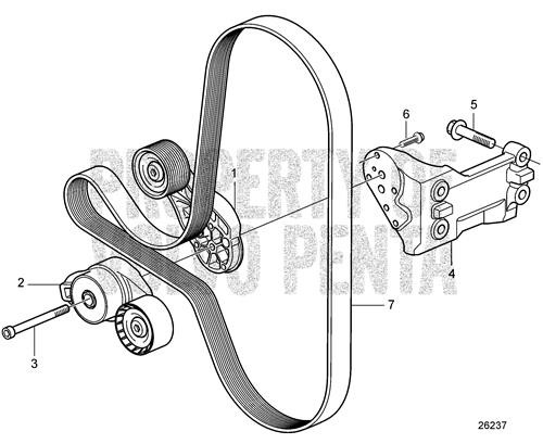 Belt Tensioner(V2) - Volvo Penta (21479276)