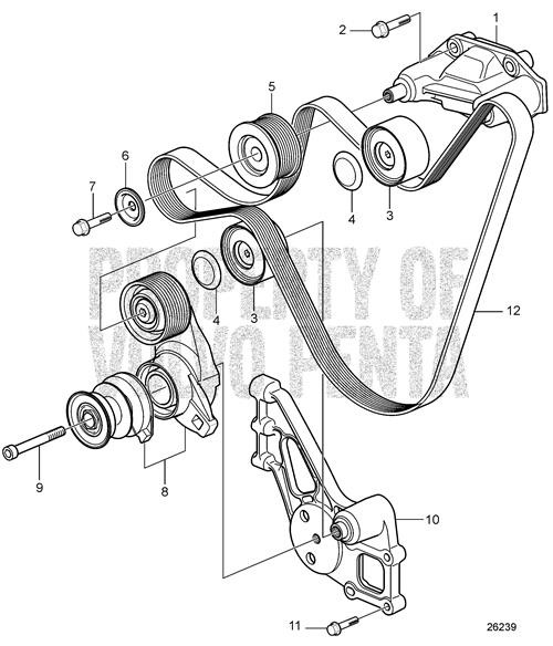 Belt Tensioner - Volvo Penta (21631484)