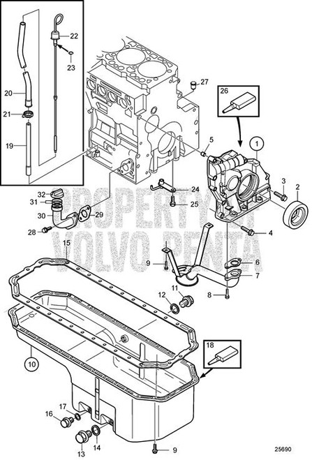 Oil Dipstick(V2) - Volvo Penta (21665457)